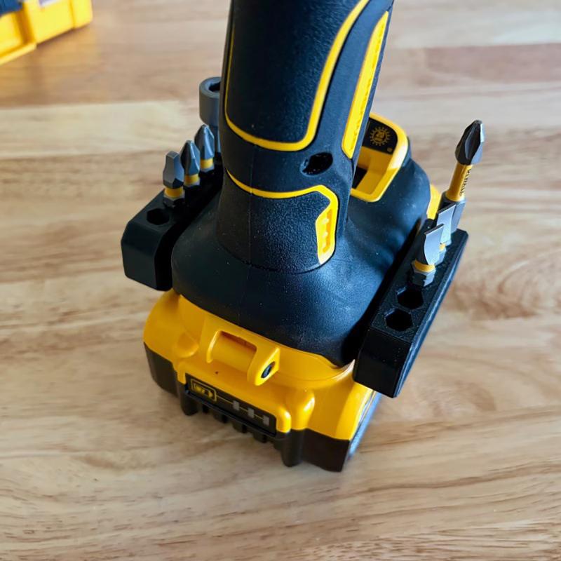 Power Tools Workshop - 5 個/10 個磁気ドリルビットホルダー電動工具バッテリー用ポータブルビット収納ラックワークショップ便利屋ハードウェアオーガナイザー