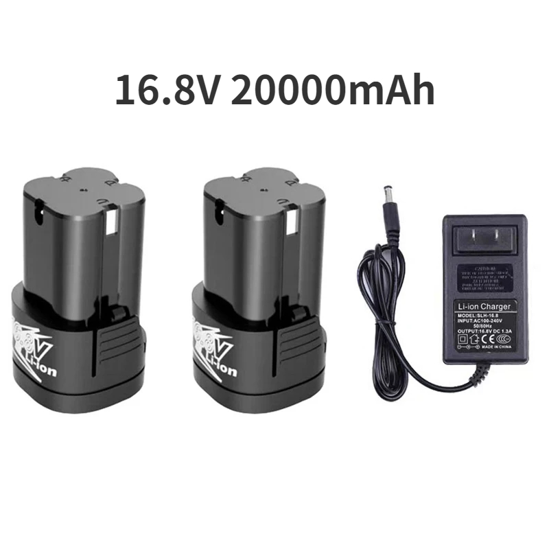 Power Tools Brand - 20000mAh 16.8V リチウムリチウムイオン充電式バッテリーコードレスドライバー電気ドリルミニアングルグラインダー電動工具用
