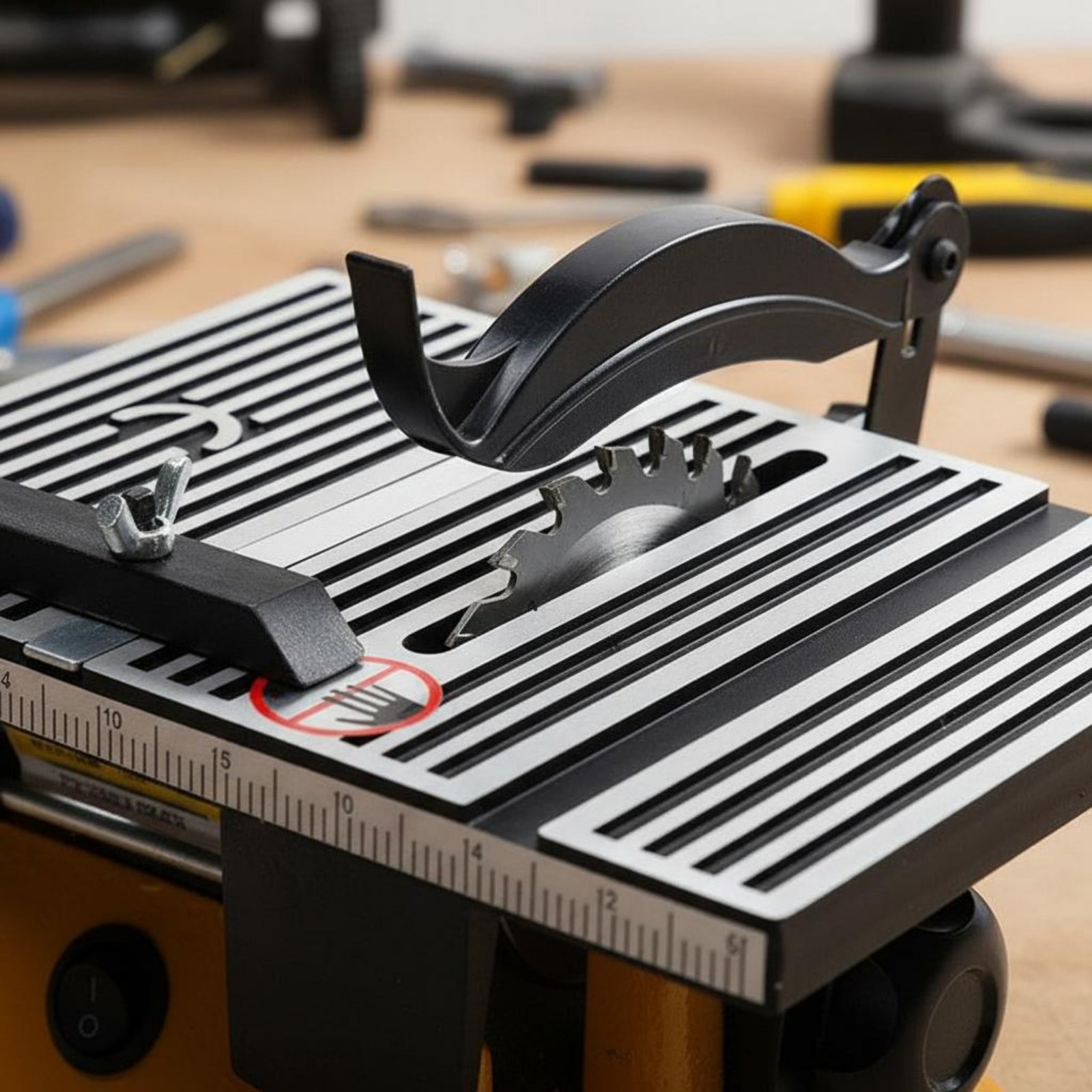 Power Tools Workshop - ミニテーブルソー ポータブルミニチュアベンチソー切断機 低騒音電動工具 DIY愛好家、作業場、ガレージ用
