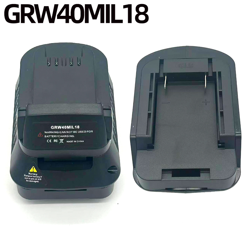 Power Tools Use - GRW40MIL18バッテリーアダプターコンバーターは、グリーンワークス40Vリチウムイオンバッテリーと互換性があり、ミルウォーキー18/20V電動工具に使用できます。