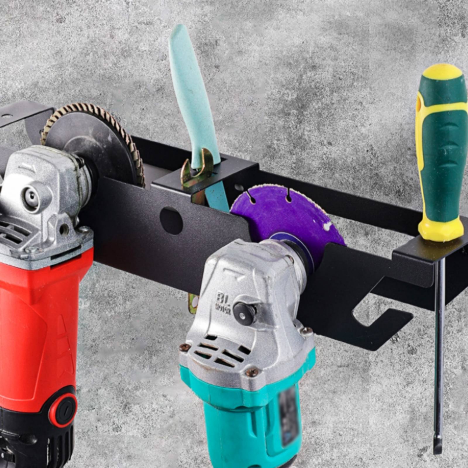 4ベイアングルグラインダーラック、ヘビーデューティーメタルア - Power Tools Workshop のレビューと価格
