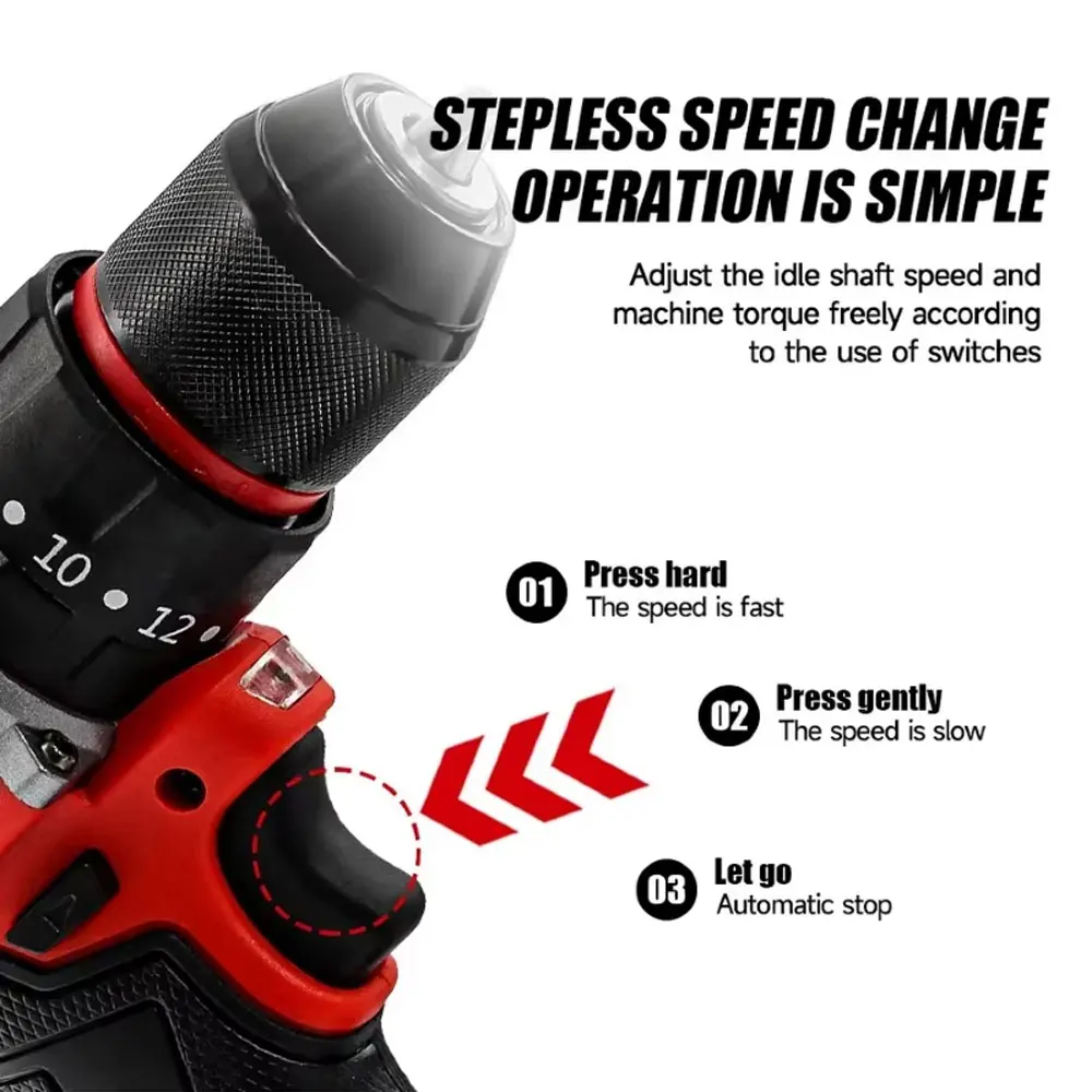 小型電動ブラシレスインパクトドリル 150Nm コードレス電 - Power Tools Use のレビューと価格